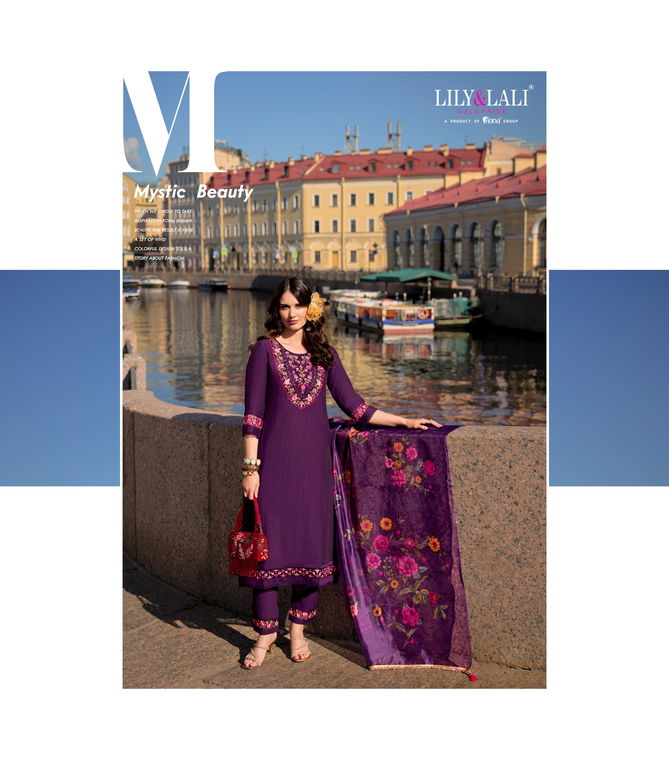 Srivalli By Lily And Lali Embroidery Handwork Viscose Readymade Suits Wholesale Online